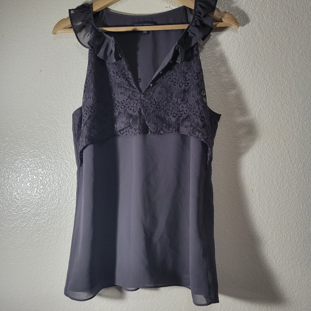 Banana Republic Sleeveless Top With Lace
